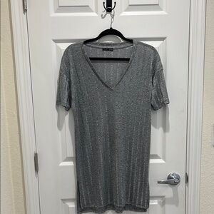 Zara Gray Tunic Length Top